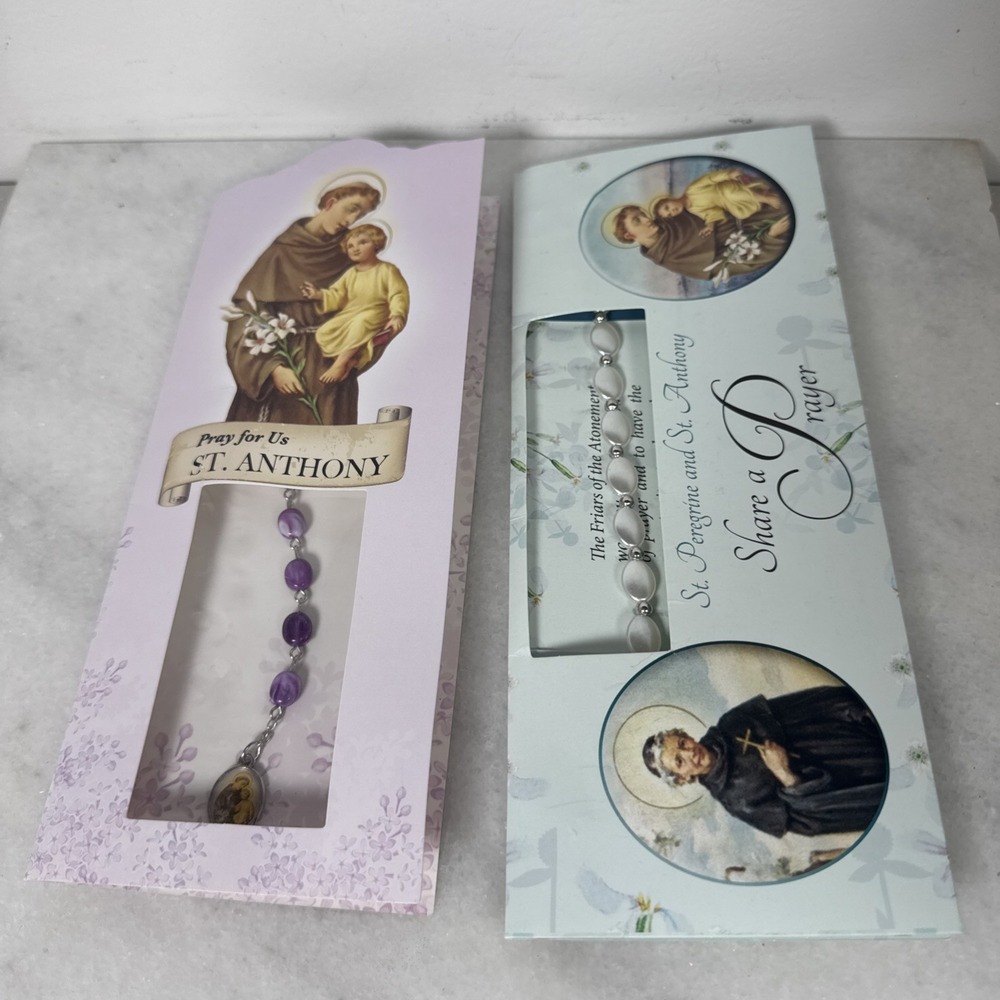 Lot Of 2 St Anthony bracelets